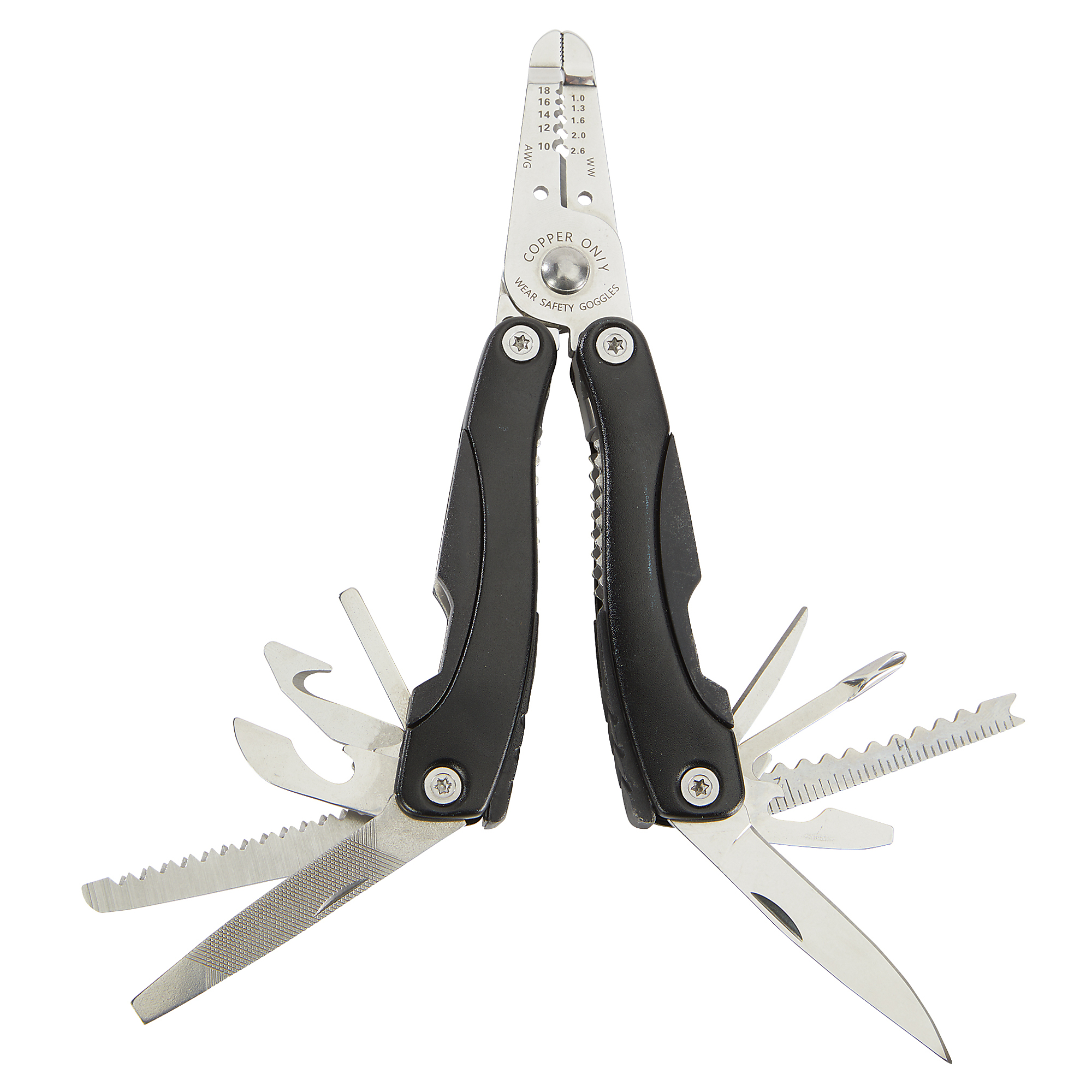 Klutch 16-in1 Multi-Function Tool with Carrying Pouch